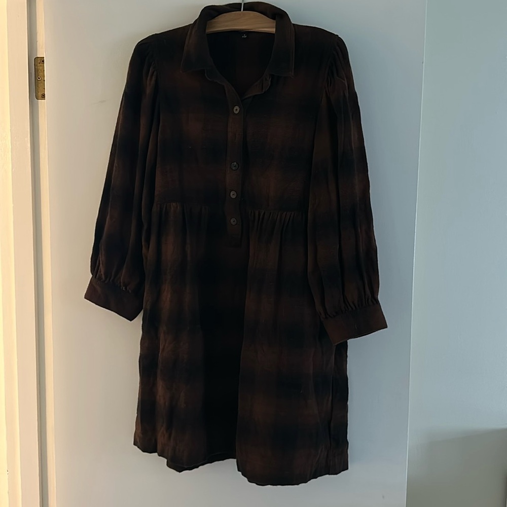 Madewell flannel dress